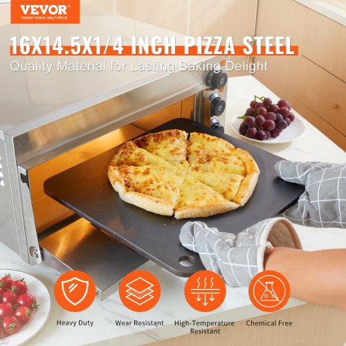 Pizza Steel 16 x 145 x 14 Pizza Steel Plate for Oven PreSeasoned