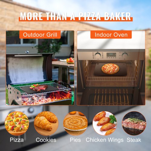 Pizza Steel 16 x 145 x 14 Pizza Steel Plate for Oven PreSeasoned
