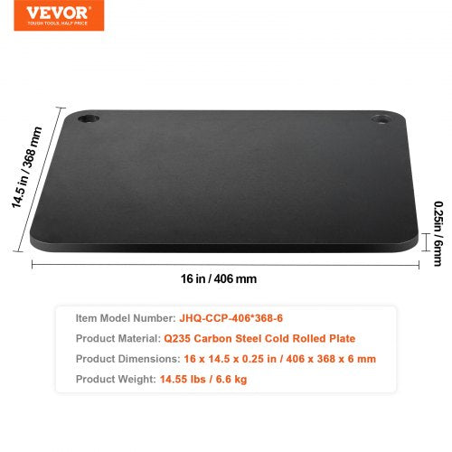 Pizza Steel 16 x 145 x 14 Pizza Steel Plate for Oven PreSeasoned