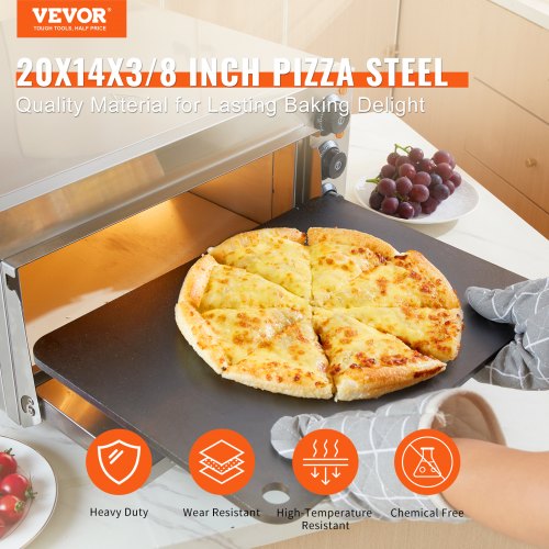 Pizza Steel 20 x 14 x 38 Pizza Steel Plate for Oven PreSeasoned