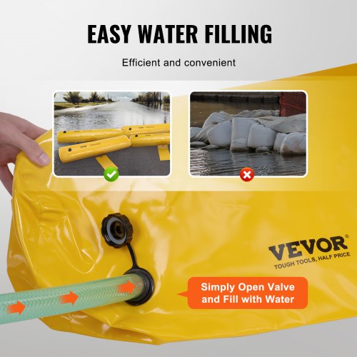 Flood Barriers Sandbag Alternative Flood Bags 4 Pack Flood Barrier for Home