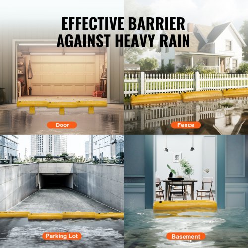 Flood Barriers Sandbag Alternative Flood Bags 4 Pack Flood Barrier for Home