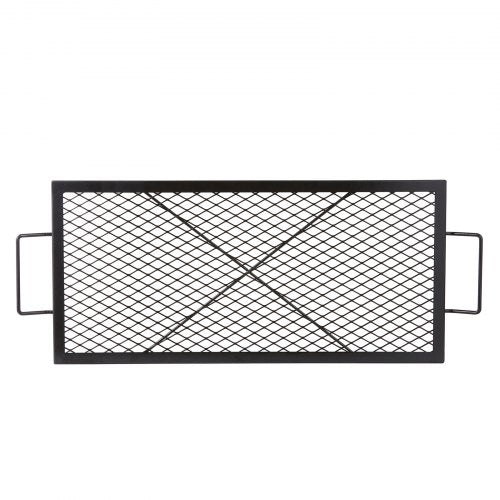 XMarks Fire Pit Grill Grate Rectangle Cooking Grate Heavy Duty Steel
