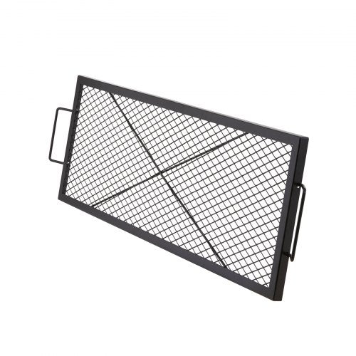 XMarks Fire Pit Grill Grate Rectangle Cooking Grate Heavy Duty Steel