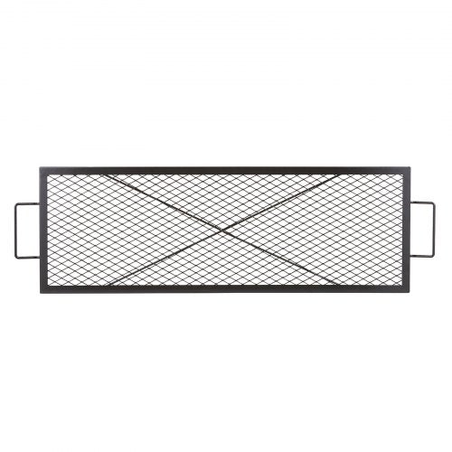 XMarks Fire Pit Grill Grate Rectangle Cooking Grate Heavy Duty Steel