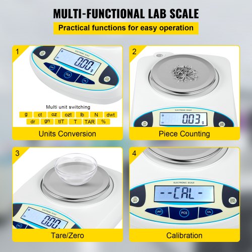 Lab Scale Analytical Balance 3000g x 001g Accuracy High Precision Lab