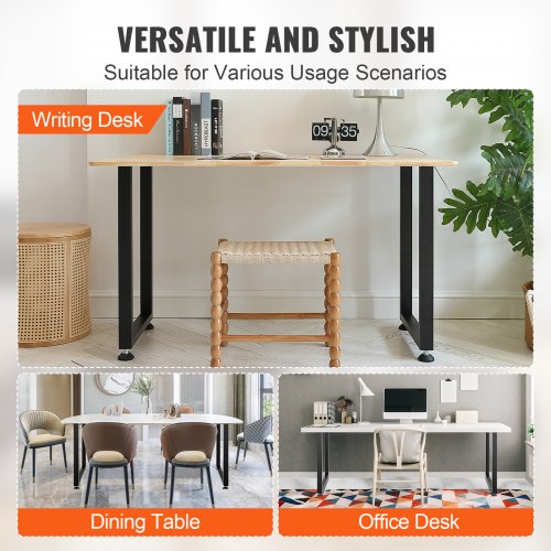 28 Inch Adjustable Furniture Legs Square Reinforced Steel Office Table legs
