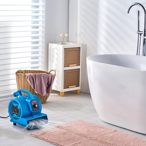 Floor Blower 1360 RPM 600 CFM Air Mover with 4 Blowing Angles 3Speeds – 10 FT