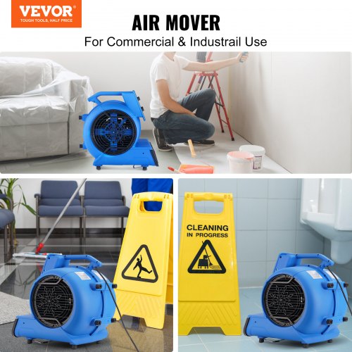 Floor Blower 12 HP 2600 CFM Air Mover for Drying and Cooling Portable