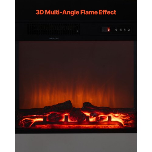 33 Inch Freestanding Fireplaces 1500W 5120Btu Fake Electric Fireplace Stove