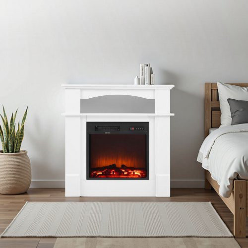 33 Inch Freestanding Fireplaces 1500W 5120Btu Fake Electric Fireplace Stove