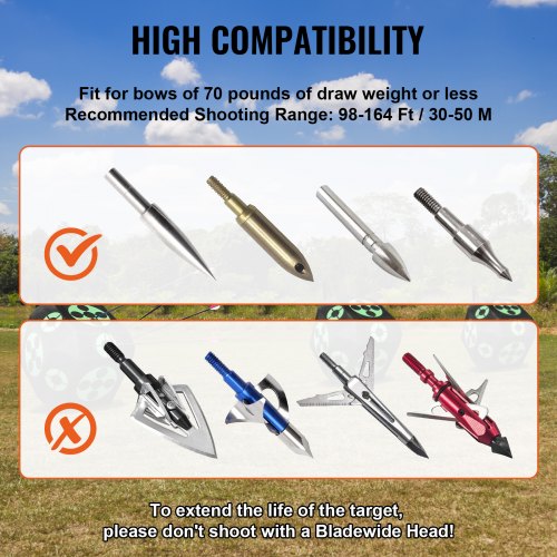 Archery Target 15x15 Allside Shotting Archery Arrow Target Outdoor