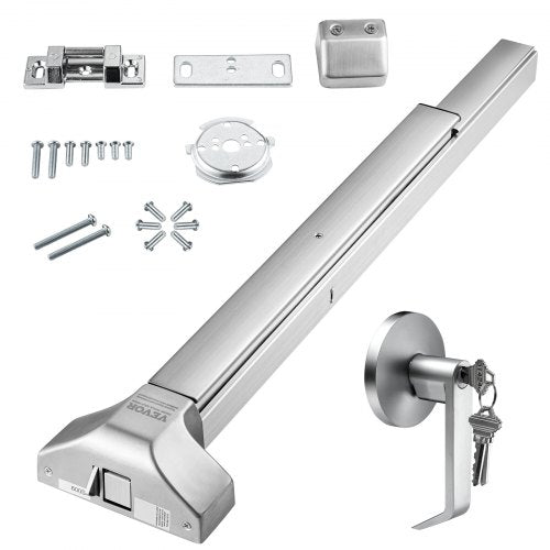Door Push Bar Panic Exit Device 31” Stainless Steel Commercial Emergency