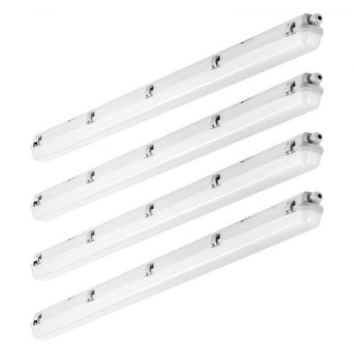 4FT LED Vapor Tight Light 60W 7400LM Vapor Proof Light Fixture with 5000K