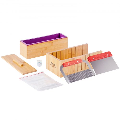 Soap Making Kit Bamboo Cutting Box and Inner Box with Silicone Mold
