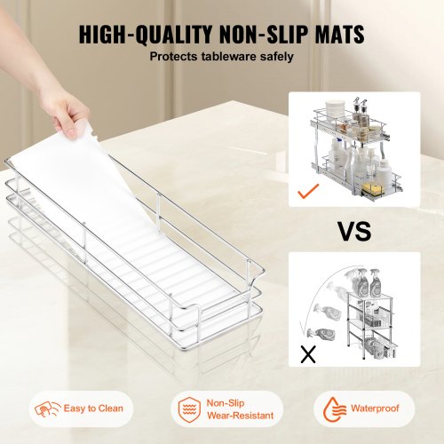 85Wx21Dx15H Pull Out Cabinet Organizer Heavy Duty Slide Out Pantry