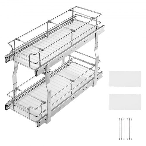 85Wx21Dx15H Pull Out Cabinet Organizer Heavy Duty Slide Out Pantry