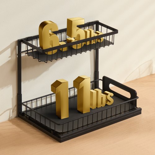 2 Tier Pull Out Cabinet Organizer107W x 142D Under Sink Organizer