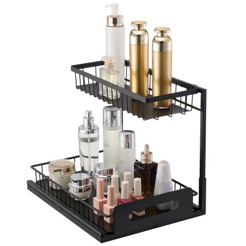 2 Tier Pull Out Cabinet Organizer107W x 142D Under Sink Organizer