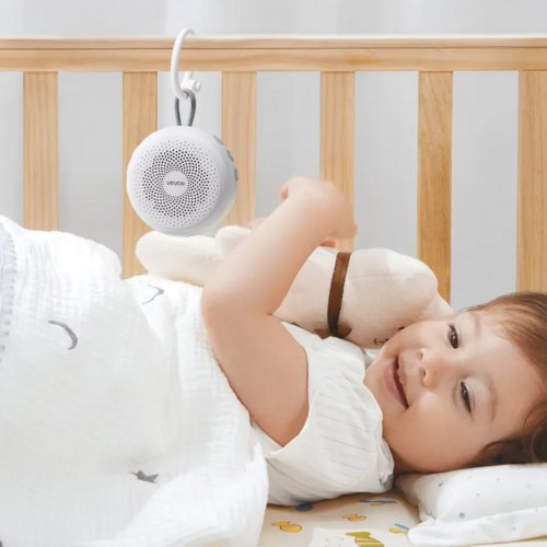 Sound Machine 20 Soothing Sleep Sounds 4In1 Hangable White Noise With Autooff