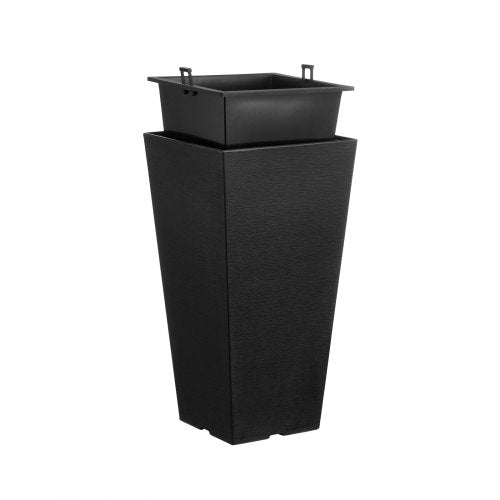 Set of 2 Tall Outdoor Planters 22inch Large Planters For Outdoor Indoor