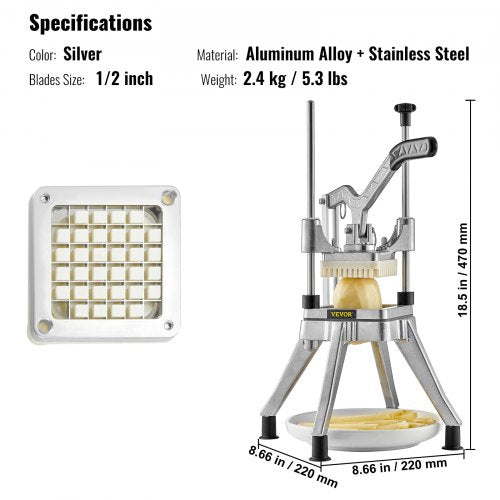 Commercial Vegetable Fruit Chopper 12 Blade Heavy Duty Professional Food