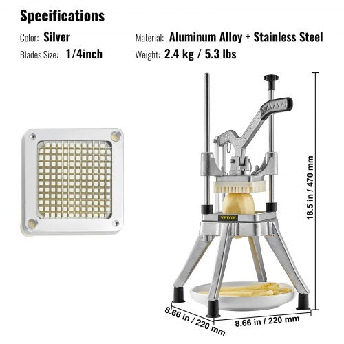 Commercial Vegetable Fruit Chopper 14 Blade Heavy Duty Professional Food