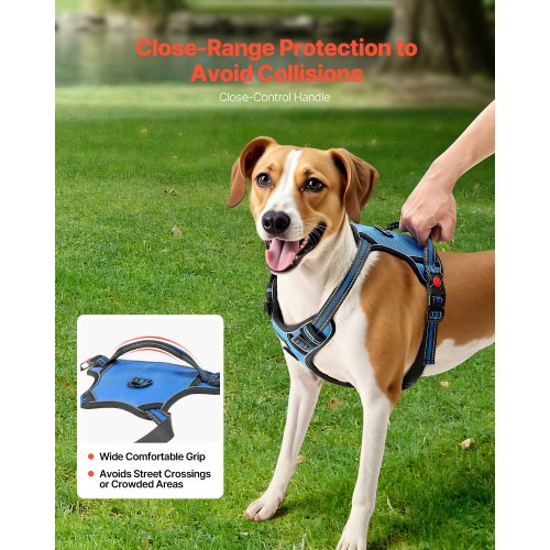 Dog Harness for Large Dogs No Pull Adjustable Dog Vest Pet Harness with 5ft