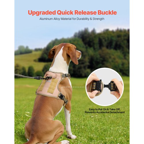 Dog Harness for Large Dogs No Pull Tactical Dog Harness Adjustable Pet