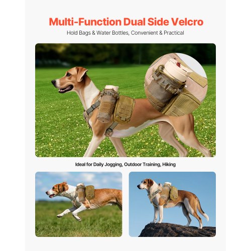Dog Harness for Large Dogs No Pull Tactical Dog Harness Adjustable Pet