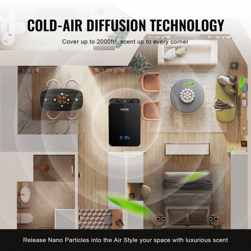 Scent Air Machine 180ml Bluetooth Smart Essential Oil Diffuser 2000sqft