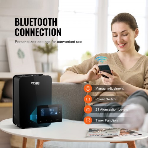 Scent Air Machine 180ml Bluetooth Smart Essential Oil Diffuser 2000sqft