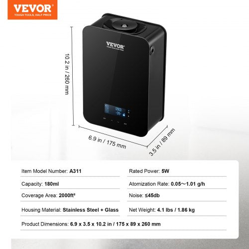 Scent Air Machine 180ml Bluetooth Smart Essential Oil Diffuser 2000sqft