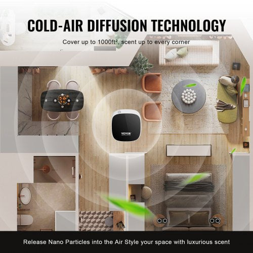 Scent Air Machine 100ml Bluetooth Smart Essential Oil Diffuser 1000sqft