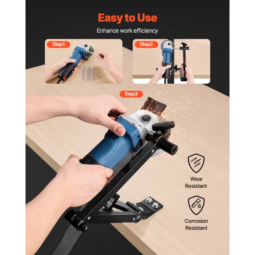 Lawn Mower Blade Sharpener 15° – 45° Adjustable Lawnmower Blade Sharpening