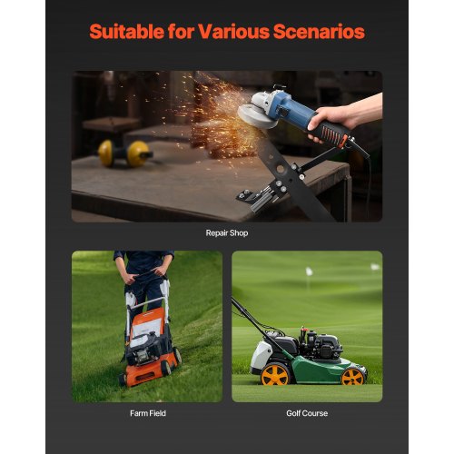 Lawn Mower Blade Sharpener 15° – 45° Adjustable Lawnmower Blade Sharpening