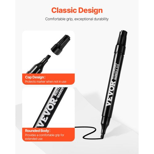 Black Dry Erase Markers 36 Pack LowOdor Whiteboard Markers with Chisel