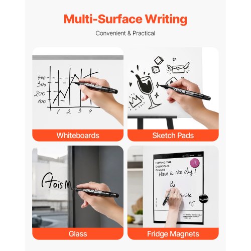 Black Dry Erase Markers 36 Pack LowOdor Whiteboard Markers with Chisel