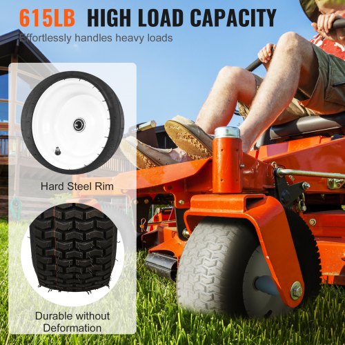 Lawn Mower Tires with Rim 16x658 Tubeless Tractor Tires 2Pack Tire and Wheel