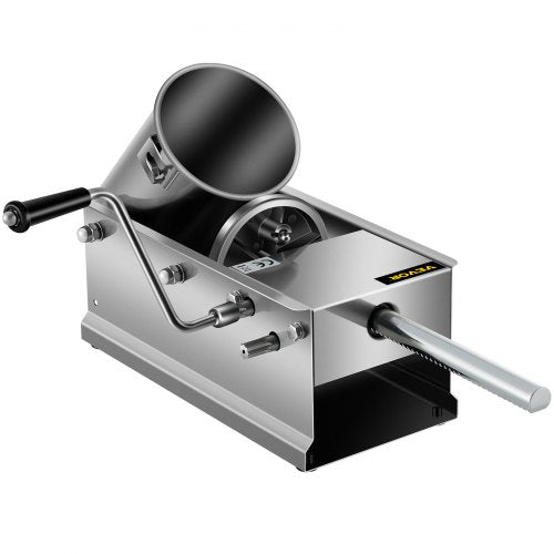 Horizontal Sausage Stuffer 3L 7Lbs Manual Sausage Maker With 5 Filling