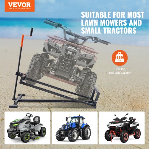 Ride on Lawn Mower Lift Jack 880 Lbs Weight Capacity Telescopic