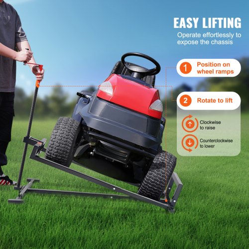 Ride on Lawn Mower Lift Jack 880 Lbs Weight Capacity Telescopic