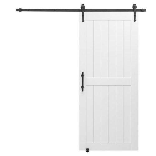 Sliding Barn Door 36 X 84 Inch Highstrength Mdf Panel With Hardware Kit
