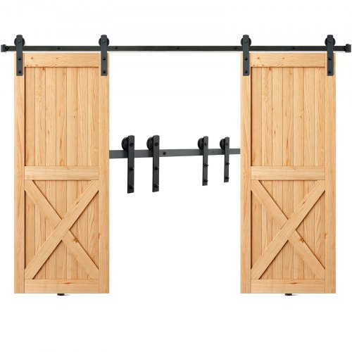 8FT Sliding Barn Door Hardware Kit 330LBS Heavy Duty Barn Door Track Kit