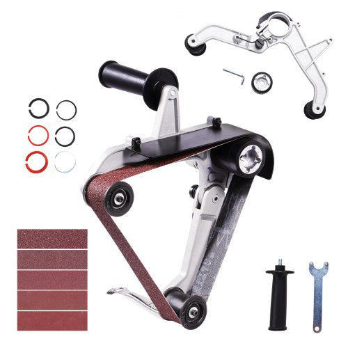 Belt Sander Adapter for Angle Grinder Pipe or Tube Sanding Attachment with 5811