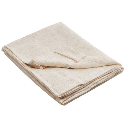 Natural Linen Curtains 52 x 84 inch 2 Panels Set Semi Sheer Light