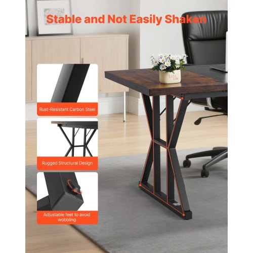 Executive Desk 709 X 31.5 Inch Large Computer Pc Workstation For Home Office