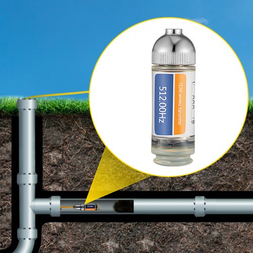 512HZ Sonde 85 and 1420 Connectors Rigid Drain Locator for Locating