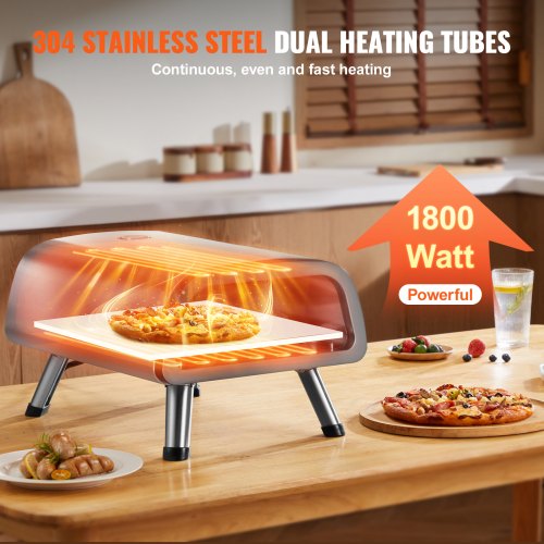 Electric Pizza Oven Countertop Pizza Maker for 12 Pizza Indoor Outdoor –