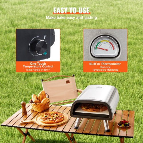 Electric Pizza Oven Countertop Pizza Maker for 12 Pizza Indoor Outdoor –